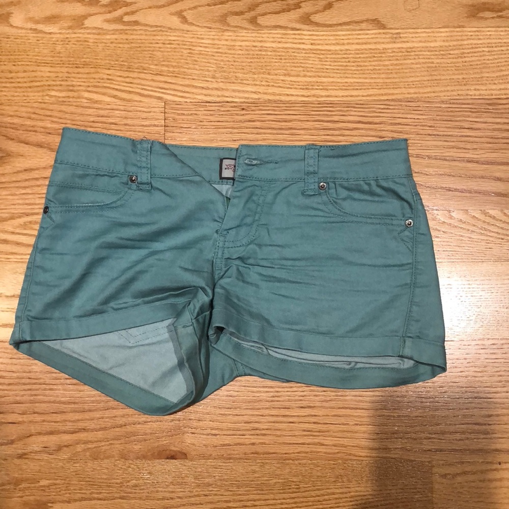 Green/Teal Jean Shorts